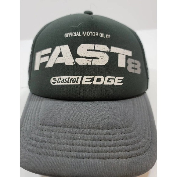 Fast 8 Castrol Edge Cap Hat Snapback Motor Oil Racing Formula 1 Preowned Great - Picture 1 of 6